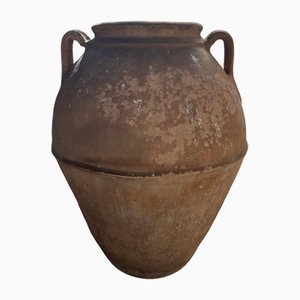 Antique Terracotta Large Jar, Puglia, 1890s