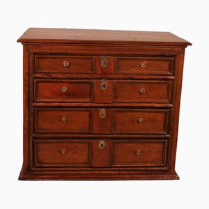 English Oak Chest of Drawers, 1700s