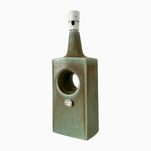 Große Keramik Tischlampe aus Steingut von Knabstrup Atelier, Dänemark, 1970er