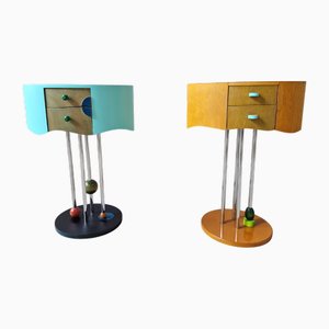 Tavolini postmoderni, anni '80, set di 2