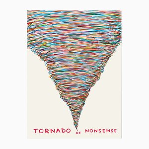 David Shrigley, Tornado of Nonsense, 2021, Paper, Framed
