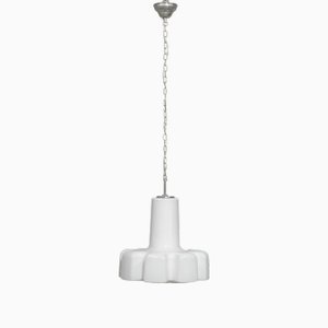 Vintage Swedish Glass Pendant Lamp by Helena Tynell for Flygsfors, 1960s