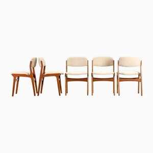 Mid-Century Teak Chairs attributed to Harry Østergaard for Randers Møbelfabrik, 1950s, Set of 5