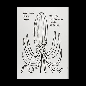 David Shrigley, Non mangiarlo, 2022, Carta