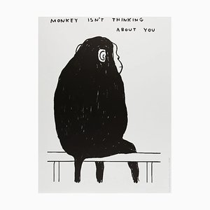 David Shrigley, Affe denkt nicht an dich, 2022, Paper
