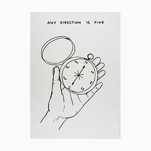 David Shrigley, Qualsiasi direzione va bene, 2022, Paper