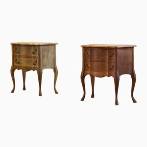 Vintage Danish Oak Nightstands, 1960s, Set of 2