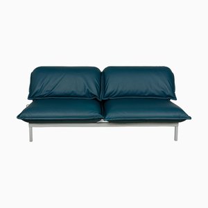 Nova 340 2-Seater Sofa in Blue Leather from Rolf Benz