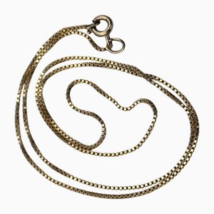 Vintage 9 Karat Yellow Gold Rope Chain Necklace