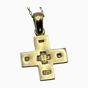 9 Karat Gold Cross Pendant Necklace, 2000s