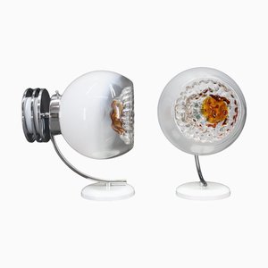 Vintage Italian Wall Lights, 1970s, Set of 2