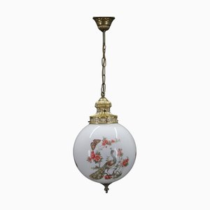 Vintage Glass Pendant Light, 1970s