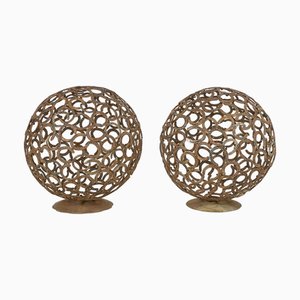 Sfere decorative a ferro di cavallo, set di 2