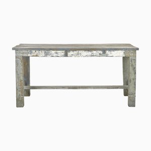 Workshop Table in Patinated Wood