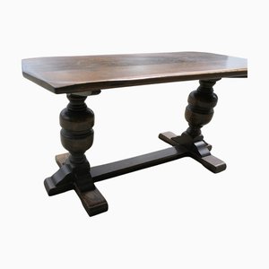 Table Basse de Réfectoire de Ferme en Chêne, 1960
