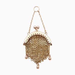Antique Mesh Purse Pendant