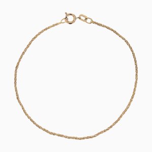 Bracelet à maillons entrelacés en or jaune 18k d'occasion