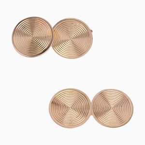 French 18 Karat Rose Gold Cufflinks, Set of 2