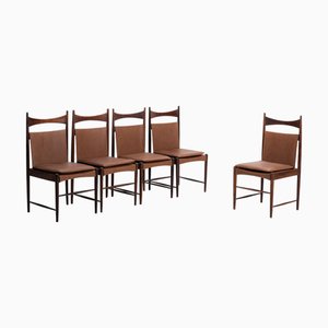 Chaises Mid-Century Modernes Alta attribuées à Sergio Rodrigues pour Cantu, Brésil, 1960s, Set de 5