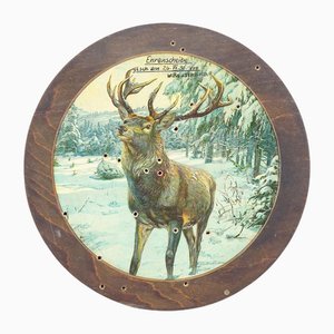 Cible de Tir d'Honneur avec Cerf en Motif Hiver, 1931