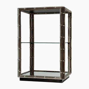 Étagère en Faux Bambou en Chrome, 1980s