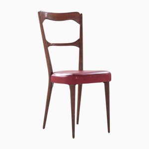 Red Upholstered Chairs, 1959, Set of 6