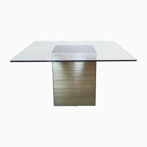 Smoked Glass Table by Nanda Vigo for Acerbis, 1970s