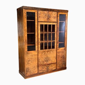 Bibliothèque à Trois Portes Art Déco, Bohemia, 1930s