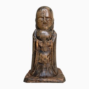 Statua antica Jizō Bosatsu in legno, inizio XX secolo