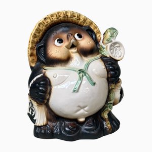 Vasi Tanuki Shigaraki vintage, Giappone, 1980