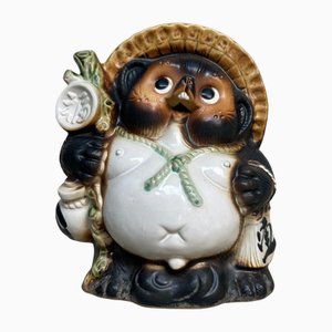 Vasi Tanuki Shigaraki vintage, Giappone, 1980