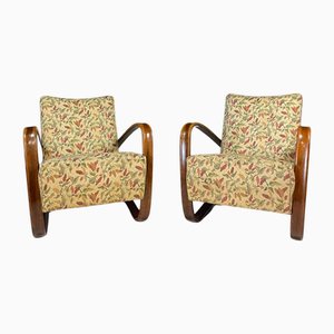 Set of H269 Lounge Chairs by Jindřich Halabala for Up Závody, 1930s