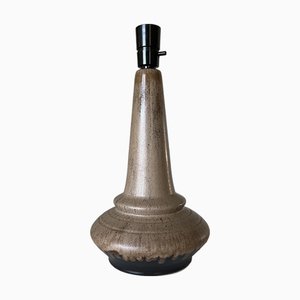 Large Stoneware Table Lamp from P.M. Keramik, Denmark, 1970s