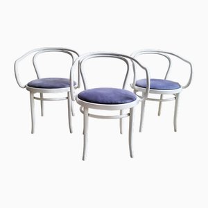 Lilac Bentwood Chairs, 1970s, Set of 3