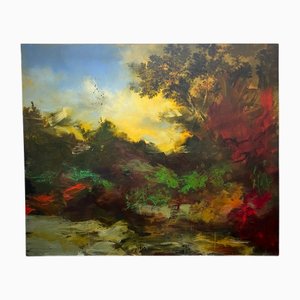 Alan Rankle, Große Landschaft, 2015, Öl auf Leinwand