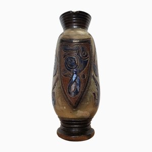 Vase en Grès par Bouffioulx Jules Guérin Jumet, Début des années 1900
