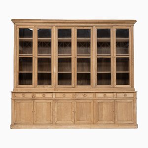 French Oak 12-Door Bookcase, 1920s