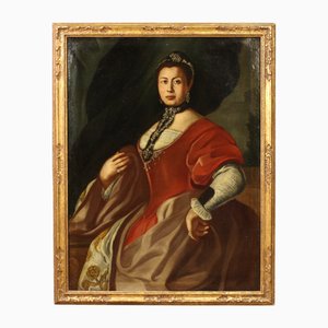 Italian Artist, Portrait of a Lady, 1750, Oil on Canvas, Framed