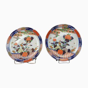 Antique Japanese Imari Plates, Set of 2