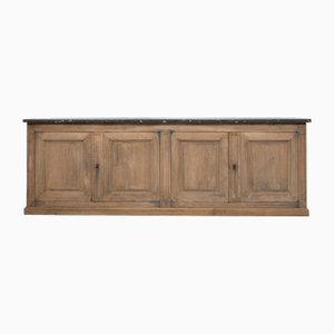 Mueble de panadería de roble y mármol, siglo XIX