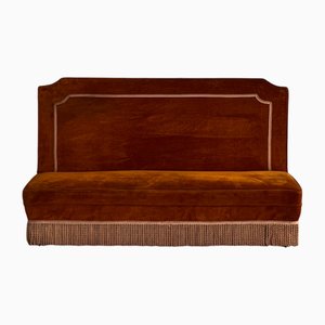 Italian Velvet Sofa, 1950s