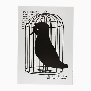 David Shrigley, Ho sentito parlare di libertà, 2022, Paper