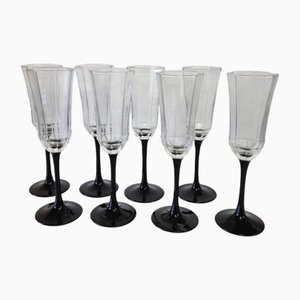 Vintage Champagne Glasses from Luminarc, 1970s, Set of 8