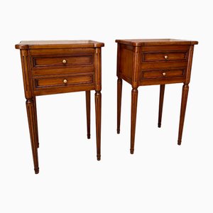 Louis XVI Style Bedside Tables, 1970s, Set of 2