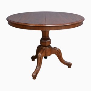 Table Guéridon à Rallonge en Acajou
