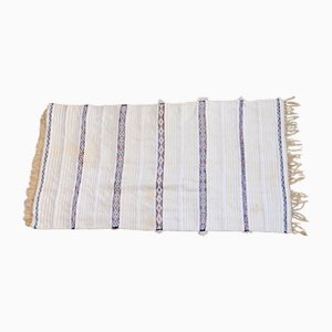 Marokkanischer Berber Handira Teppich aus Wolle mit Pailletten, 1970er