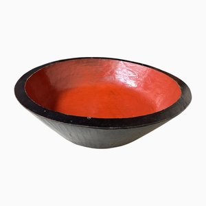 Scodella Kibachi intagliata a mano in lacca Urushi, anni '20