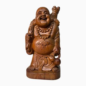 Statua Hotei in legno, Giappone, anni '50-'60
