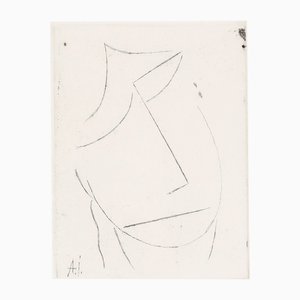Alexej von Jawlensky, Geneigter Kopf nach, 1923/2014, Original Etching, Posthumous Limited Edition Print