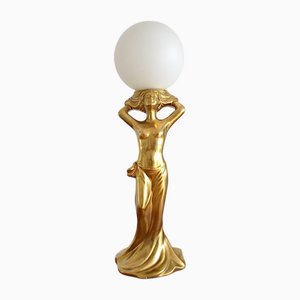 Vintage Hollywood Regency Tischlampe, 1980er